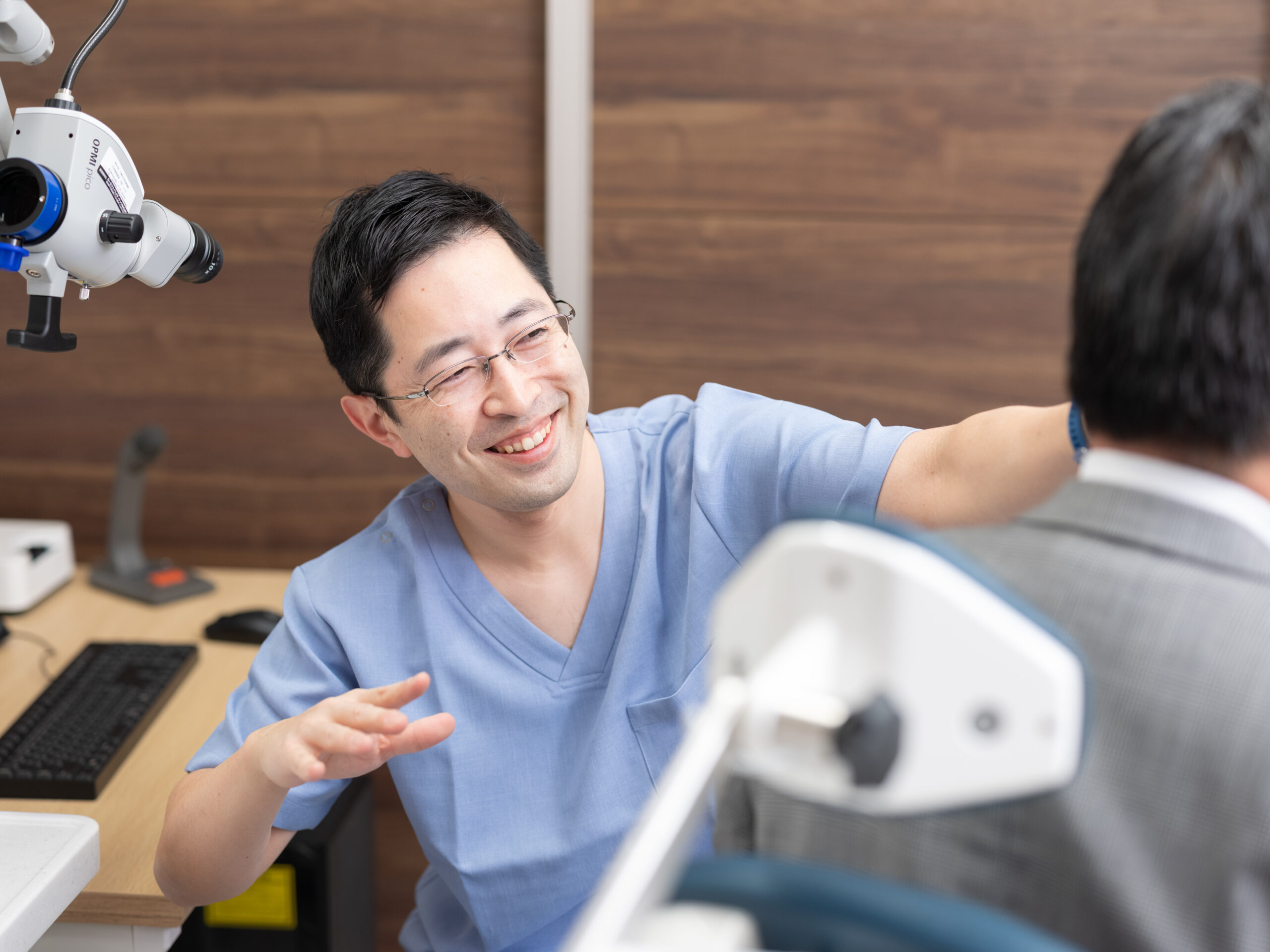 院内撮影の様子